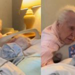 Ancianita de 94 años tras recuperar brevemente la lucidez se despide de su esposo Foto: una ancianita estadounidense de 94 años con demencia senil/Cortesía