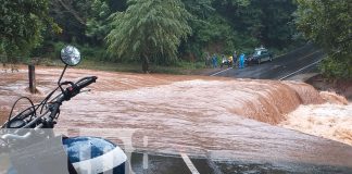 Foto: Numerosas comunidades incomunicadas en el departamento de Carazo, ríos y cuencas prácticamente se han desbordado a causa de las lluvias/TN8