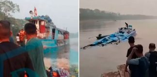 Foto: Naufragio de una embarcación en Perú /Cortesía