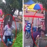 Se «desmarimba» la vida: señora cae dentro de un manjol (VIDEO) Foto: Señora cae dentro de un manjol /Cortesía