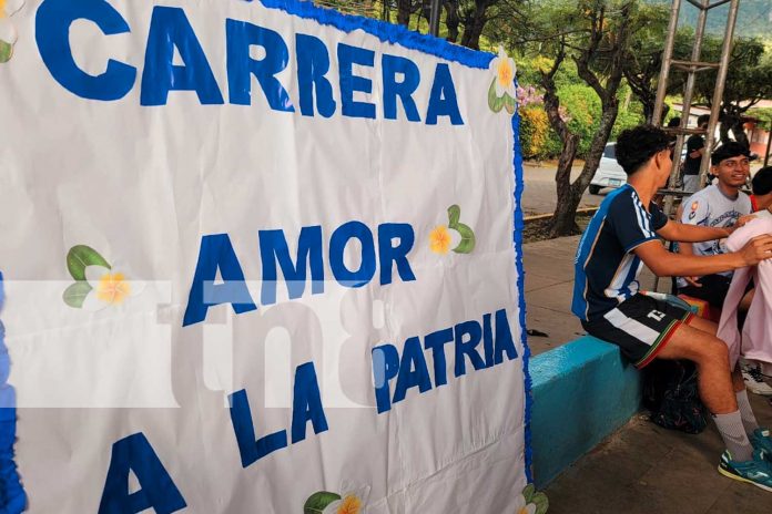 2 Movimiento Deportivo Alexis Argüello realizaron el maratón Amor a la Patria recorriendo 11 km de carretera