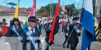 Foto: Centenares de estudiantes participaron en un gran desfile patrio/TN8