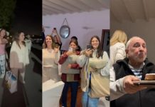 Abuelito es sorprendido por sus 22 nietos con una pijamada en su cumpleaños Foto: El emotivo cumpleaños de un abuelito /cortesía