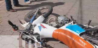 Foto: Accidente entre motociclistas en Estelí /TN8