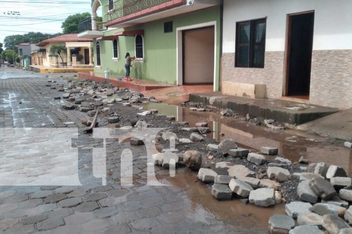 2 Foto: Lluvias provocaron daños en comunidades y calles de Nandaime / TN8