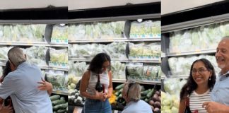 Foto: Extranjero le pide matrimonio a su novia en pleno supermercado /Cortesía