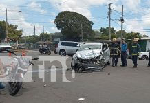 Cuádruple colisión en Masaya deja varios lesionados y daños materiales Foto: accidente de tránsito se registró en el kilómetro 29 de la carretera Masaya/TN8