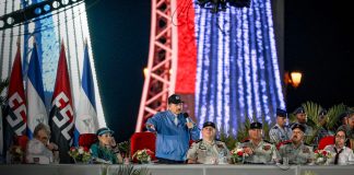 Foto: Presidente Daniel Ortega, en acto del 45 aniversario del Ejército de Nicaragua
