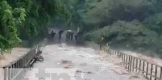 Foto: Fuertes corrientes en Carazo por las lluvias / TN8
