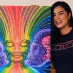 ¡Nivel! Tool comparte una pintura creada por la nicaragüense Itza Gissell Foto: Itza Gissell, artista nicaragüense, y la obra que encantó a Tool
