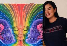 ¡Nivel! Tool comparte una pintura creada por la nicaragüense Itza Gissell Foto: Itza Gissell, artista nicaragüense, y la obra que encantó a Tool