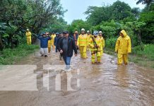 Acompañamiento en Rivas por crecida de ríos y afectaciones por lluvias Foto: Afectaciones por lluvias en Rivas / TN8