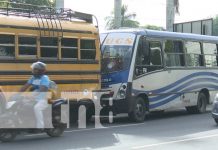 Caos vehicular en Carretera a Masaya por culpa de dos buses Foto: Choque de bus y microbus en Carretera a Masaya / TN8