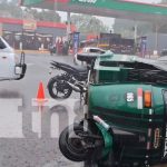 Tres lesionados por aparatoso choque con mototaxi en Diriamba Foto: Accidente de tránsito con mototaxi en Diriamba, Carazo / TN8