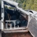 Accidente vial en Jalapa deja dos personas lesionadas Foto: Falla en Sistema de Frenos Provoca Volcadura de Vehículo en Buenos Aires, Jalapa/TN8