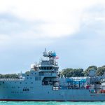 Buque de Nueva Zelanda valorado en 63 millones de dólares se hunde (VIDEO) Foto: Buque de la Marina Real de Nueva Zelanda encalló /Cortesía