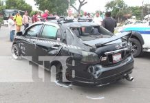 Imprudencia de taxista casi le cuesta la vida a motociclista en el sector de El Mayoreo Foto: Imprudencia de taxista casi le cuesta la vida a motociclista en el sector de El Mayoreo/TN8