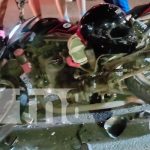 Mujer gravemente herida tras colisión entre motocicleta y camión en Carazo Foto: accidente de tránsito en Carazo/TN8