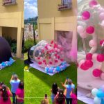 Fiesta de «Revelación de género» se vuelve viral en redes sociales (VIDEO) Foto: mujer compartió la fiesta de revelación que organizó junto a su esposo/Cortesía