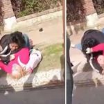Madre le reparte «sopa de muñeca» a una maestra: ¡Vos le pegaste a mi hija! Foto: Madre agrede brutalmente a una maestra /cortesía