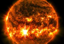 NASA revela imagen de la erupción más fuerte del ciclo Solar Foto: NASA captura una llamarada Solar /cortesía