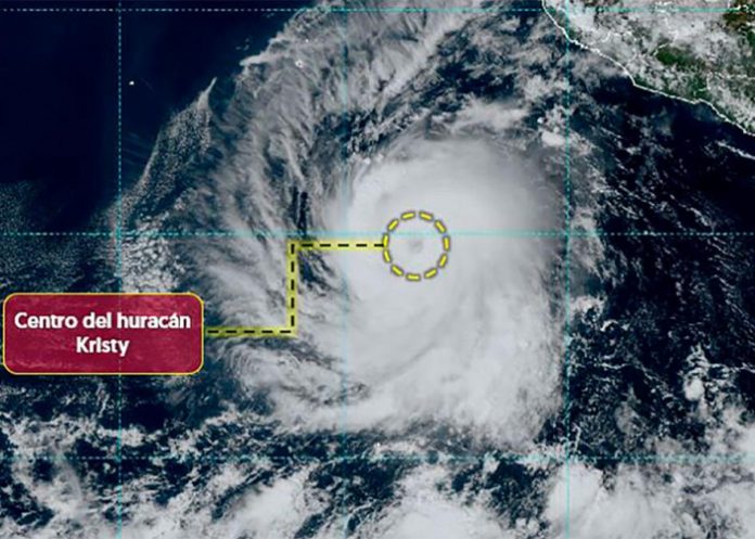 Foto: Kristy toma fuerza en el Pacífico de México /cortesía Foto: Kristy toma fuerza en el Pacífico de México /cortesía