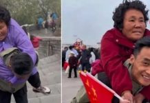 Vendió todo para llevar a su madre paralizada de viaje Foto: Conmovedor viaje de madre e hijo /cortesía
