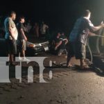 Padre e hijo arrastrados por fuerte corriente en Managua Foto: Padre e hijo arrastrados por la corriente en San José de Las Cañadas, Managua. Fueron rescatados y trasladados al hospital/TN8