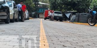 Foto: Las familias del barrio El Sacramento celebraron la inauguración de calles adoquinadas, proyecto ejecutado por la Alcaldía de Río Blanco/TN8