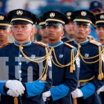 Nicaragua conmemora con un desfile el 45 aniversario de la Policía Nacional Foto: Co-Presidente Daniel Ortega en acto por aniversario de la Policía Nacional y el Ministerio del Interior / TN8