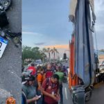 Joven de 22 años muere aplastada por un camión de basura en Brasil Foto: Universitaria es aplastada por un camión en Brasil /Cortesía