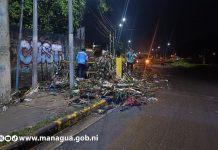 Alcaldía de Managua limpia el cauce El Dorado tras intensas lluvias Foto: Alcaldía refuerza prevención de inundaciones con mantenimiento de cauces