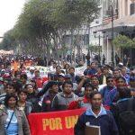 Profesores en Perú intensifican protestas con paro indefinido Foto: Protestas en Perú /cortesía