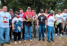 Conmemoración a 37 Años de heroísmo del BLI Miguel Ángel Ortez, en El Coral Foto: Conmemoración a 37 Años de heroísmo del BLI Miguel Ángel Ortez, en El Coral/Cortesía