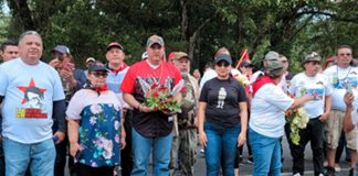 Foto: Conmemoración a 37 Años de heroísmo del BLI Miguel Ángel Ortez, en El Coral/Cortesía