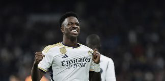 Foto: Vinícius Jr. celebró antes de ganal el Balón de Oro /Cortesía