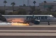 Pánico en las alturas: avión se incendia durante su aterrizaje en Las Vegas Foto: Terror en Las Vegas /Cortesía