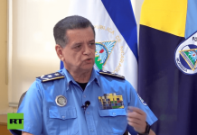 «La principal tarea que los policías tenemos que garantizar es la paz en Nicaragua» Foto: Primer Comisionado Francisco Díaz, director de la Policía Nacional en Nicaragua / TN8
