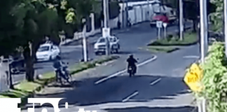 Foto: Últimos momentos de motociclista en la Rotonda El Periodista, Managua / TN8