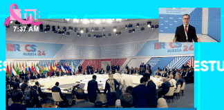 Foto: Erving Vega, director de Estudio TN8, desde Rusia para la Cumbre de los BRICS