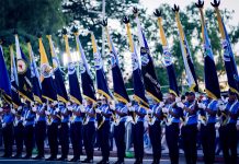 Foto: Desfile del 45 aniversario de la Policía y el MINT, encabezado por el Presidente Daniel Ortega y Vicepresidenta Rosario Murillo / TN8