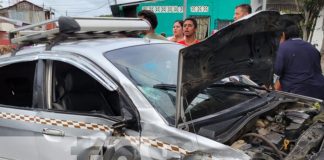 Foto: Fuerte accidente de tránsito en Managua / TN8