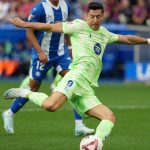 Triplete de Lewandowski afianza primer lugar del Barcelona Lewandowski marca los 3 goles del Barcelona