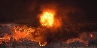 Foto: Israel lanzó cinturones de fuego contra edificios del sur de Beirut, Líbano /Cortesía