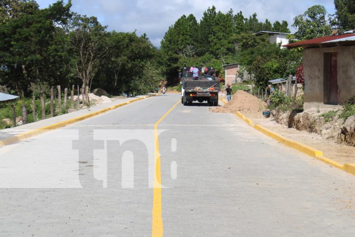 Foto: Gran inversión en calles adoquinadas en Madriz /TN8 Foto: Gran inversión en calles adoquinadas en Madriz /TN8