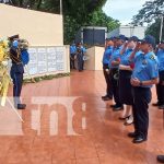 Ofrendas florales a héroes de la paz y la seguridad en Nicaragua Foto: Homenaje a oficiales de la Policía Nacional en Nicaragua / TN8
