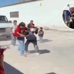 ¡Pelea épica! Un enfrentamiento callejero musicalizado al estilo Rocky Foto: ¿Una pelea de película? /cortesía