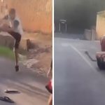 Atroz pelea escolar en Brasil deja a un adolescente convulsionando Foto: Escalofriante pelea escolar en Brasil /cortesía