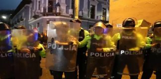 Foto: Protestas en Ecuador /cortesía