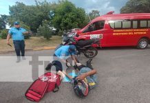 Irrespeto a las señales de tránsito deja otro motociclista lesionado en Managua Foto: Irrespeto a las señales de tránsito deja otro motociclista lesionado en Managua/TN8